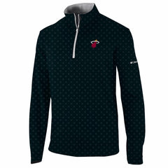 Miami Heat Wickham Hills Omni-Wick Quarter-Zip Jacket Black | Columbia Near Me