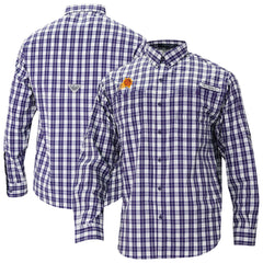 Phoenix Suns Super Tamiami Omni-Shade Long Sleeve Button-Down Shirt Purple | Columbia for sale
