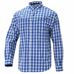 Philadelphia 76ers Super Tamiami Omni-Shade Long Sleeve Button-Down Shirt Blue | Columbia US