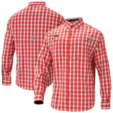 New Orleans Pelicans Super Tamiami Omni-Shade Long Sleeve Button-Down Shirt Red | Columbia outlet