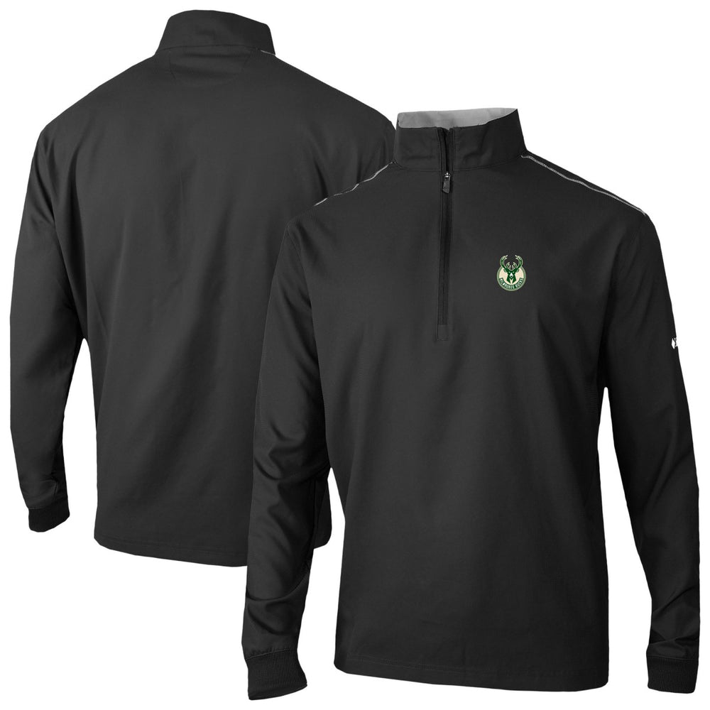 Milwaukee Bucks Omni-Wick Bogey's Paradise Quarter-Zip Top Black | Columbia
