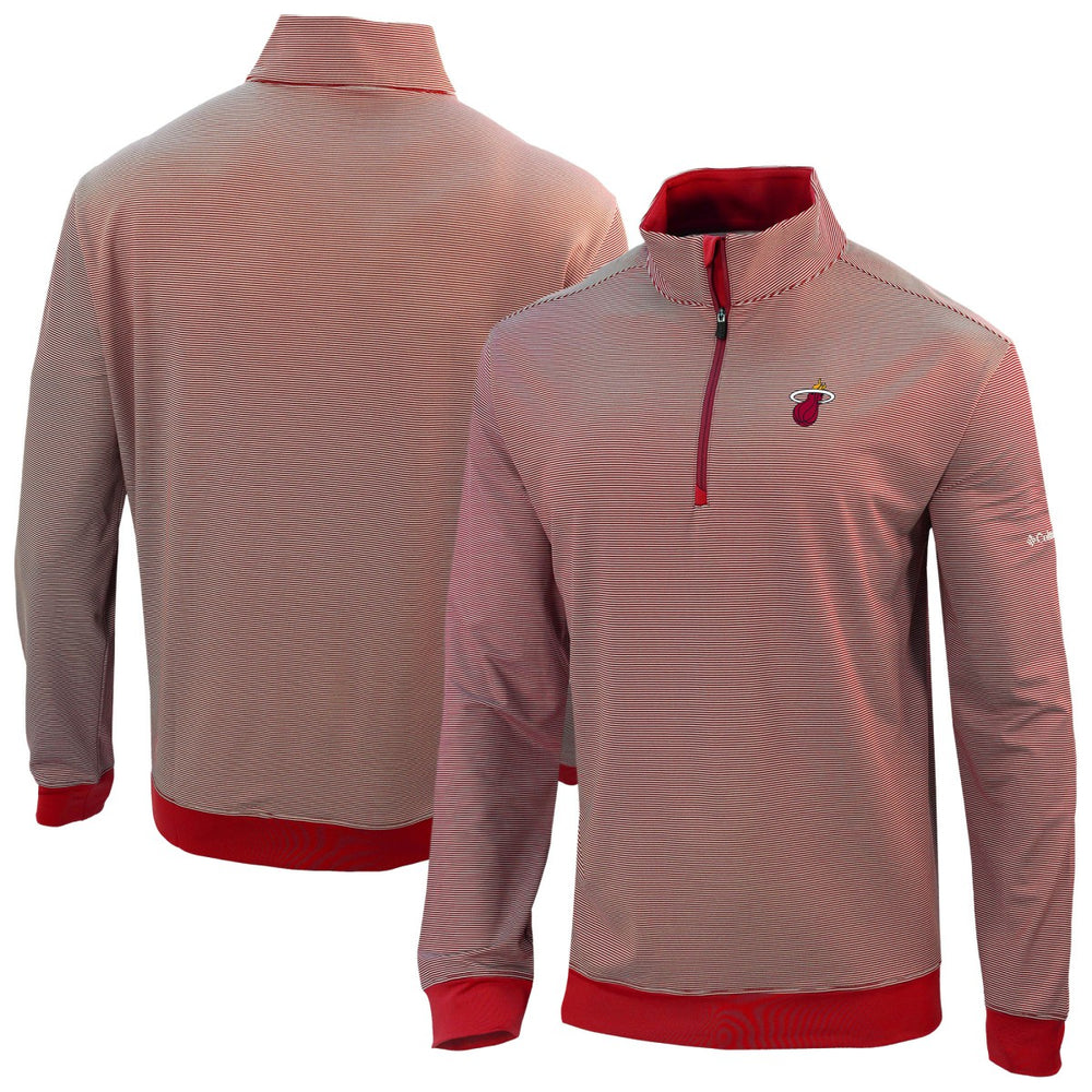 Miami Heat Omni-Wick Even Lie Quarter-Zip Top Red | Columbia online