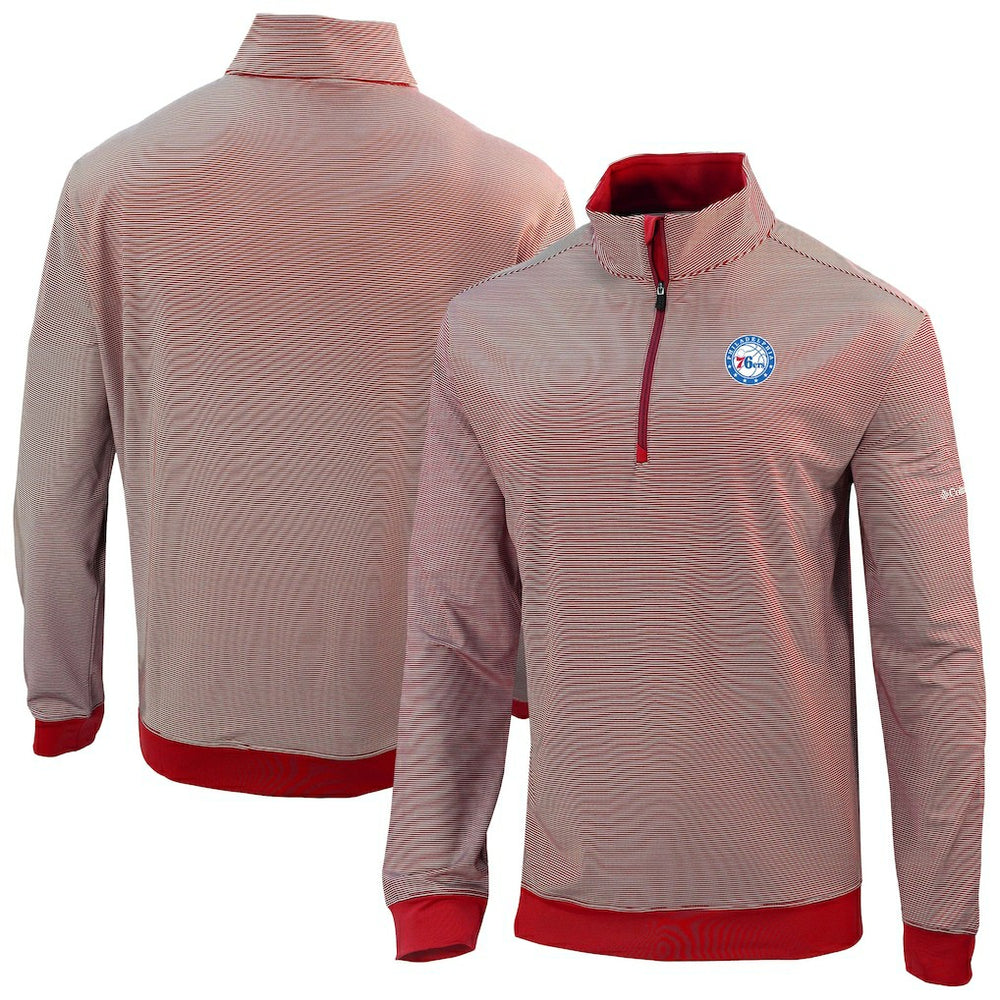 Philadelphia 76ers Omni-Wick Even Lie Quarter-Zip Top Red | Columbia US