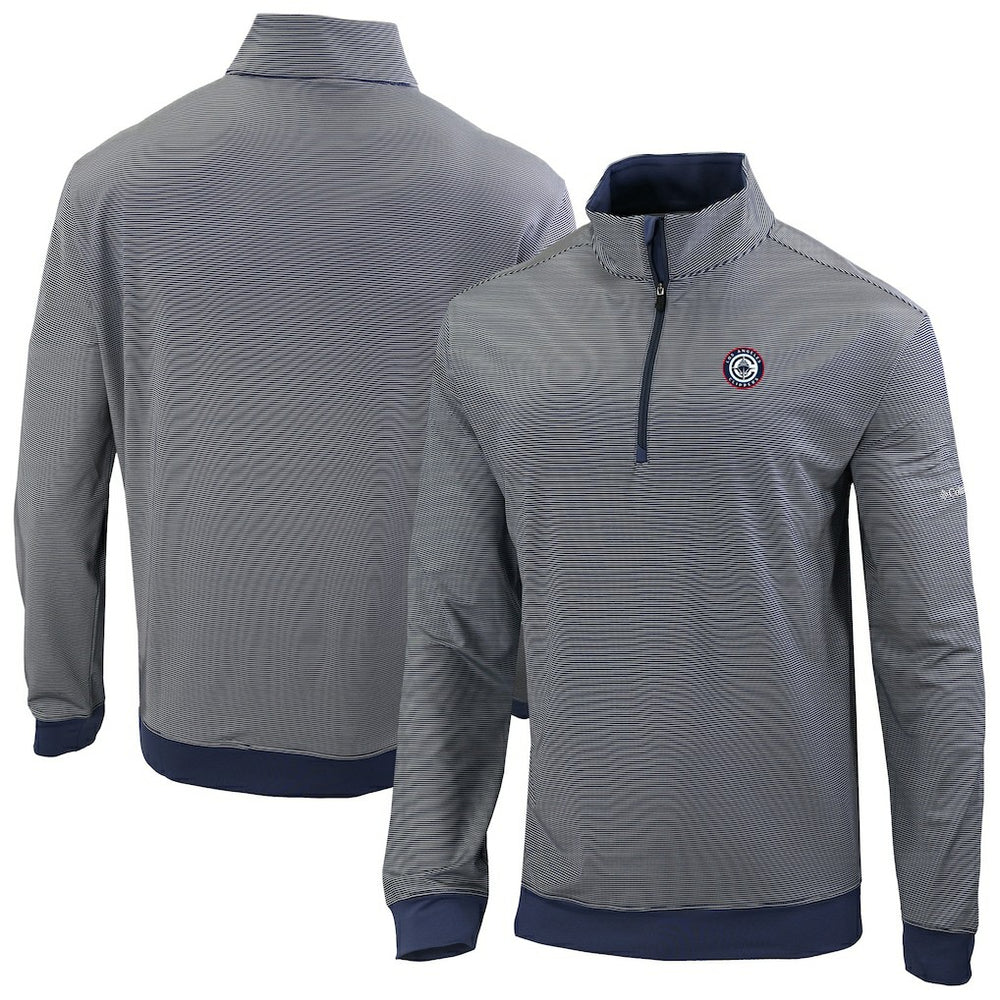 LA Clippers Omni-Wick Even Lie Quarter-Zip Top Navy | Columbia Lifestyle