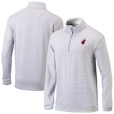 Miami Heat Omni-Wick Even Lie Quarter-Zip Top Gray/White | Columbia