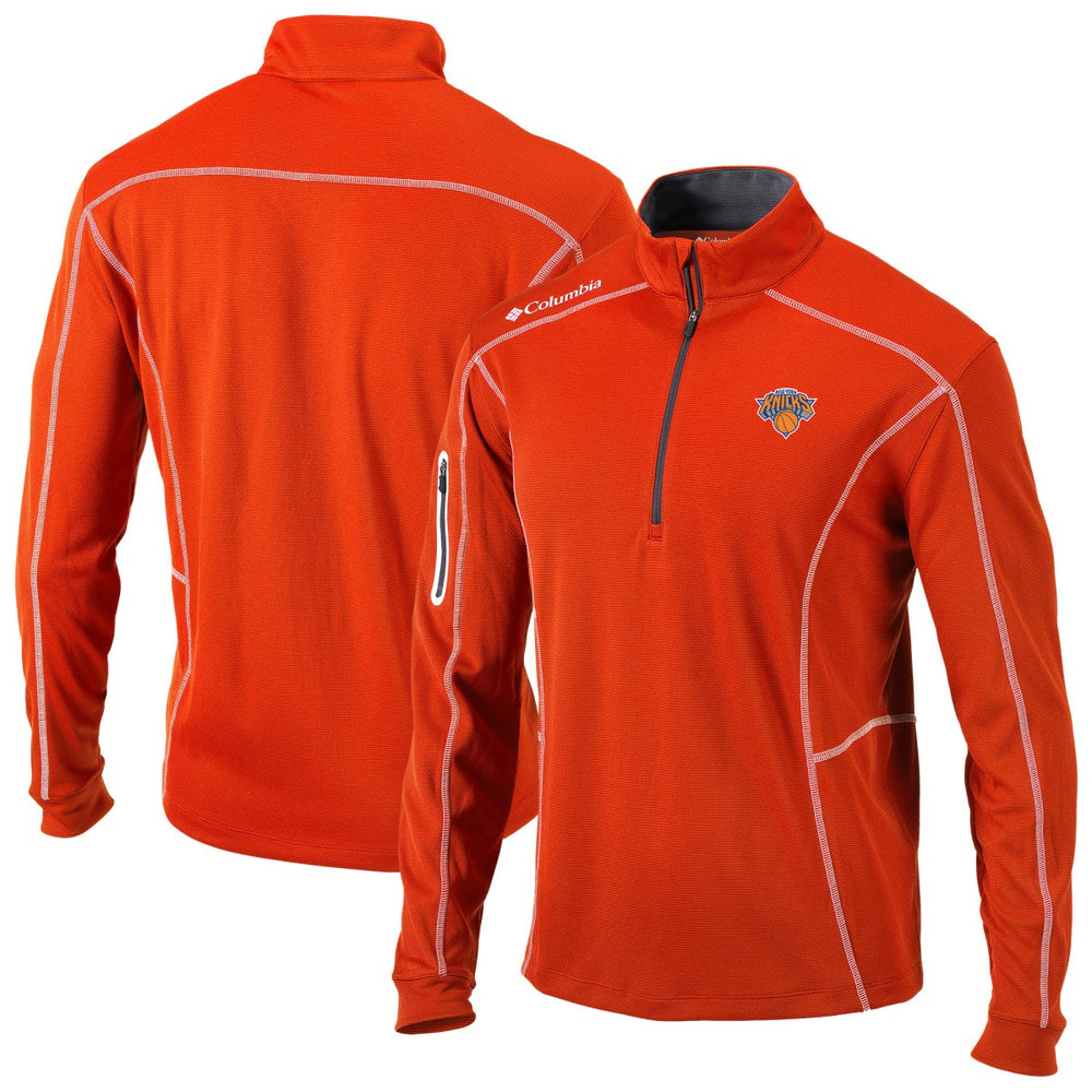 New York Knicks Omni-Wick Shotgun Quarter-Zip Jacket Orange | Columbia for sale