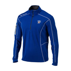 Oklahoma City Thunder Omni-Wick Shotgun Quarter-Zip Jacket Blue | Columbia