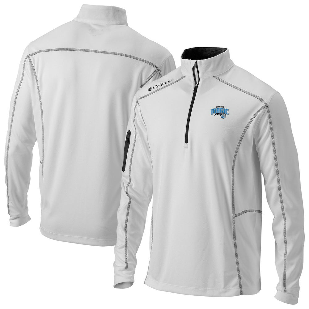Orlando Magic Omni-Wick Shotgun Quarter-Zip Jacket White | Columbia outlet