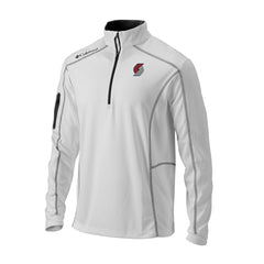 Portland Trail Blazers Omni-Wick Shotgun Quarter-Zip Jacket White | Columbia online