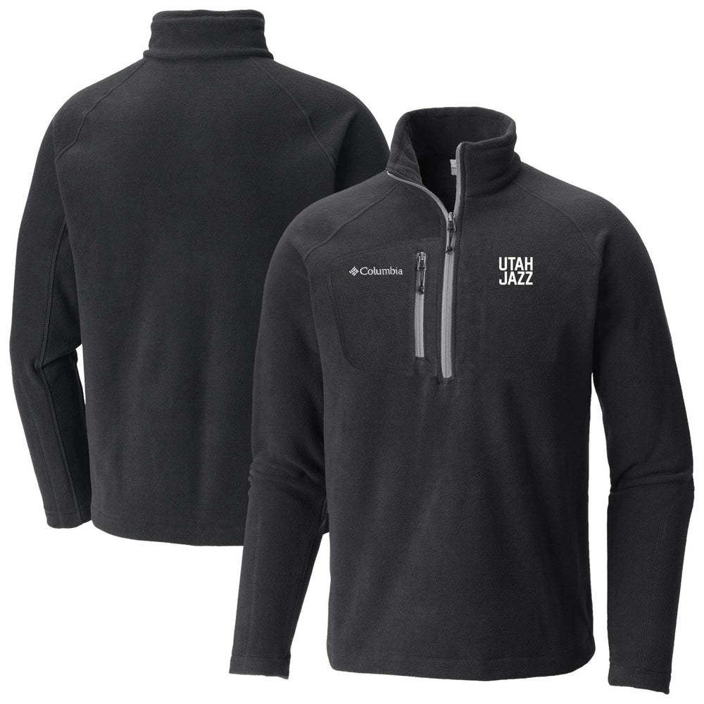 Utah Jazz Fast Trek III Half-Zip Fleece Pullover Black | Columbia US