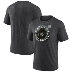 Las Vegas Raiders Sporting Chance Tri-Blend T-Shirt Charcoal