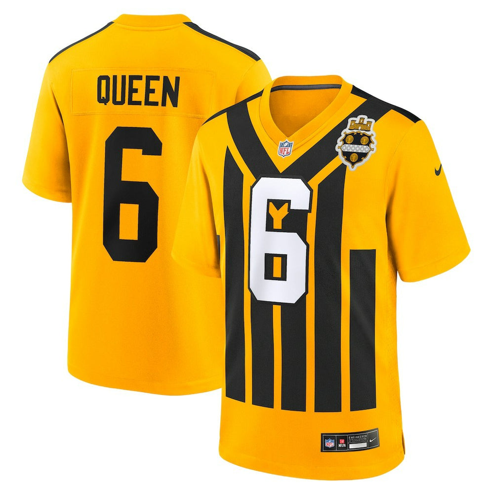 Nike Patrick Queen Pittsburgh Steelers Alternate 1933 Throwback Game Jersey Gold