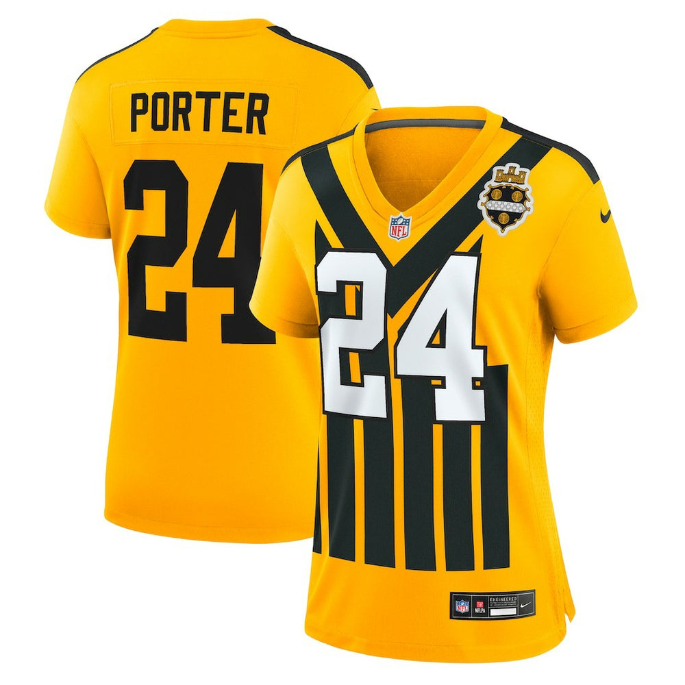 Nike Joey Porter Jr. Pittsburgh Steelers Women's Alternate 1933 Throwback Game Jersey Gold