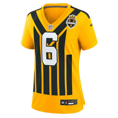 Nike Patrick Queen Pittsburgh Steelers Women's Alternate 1933 Throwback Game Jersey Gold