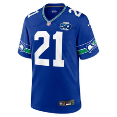 Nike Devon Witherspoon Seattle Seahawks Alternate 50th Season Game Jersey Royal