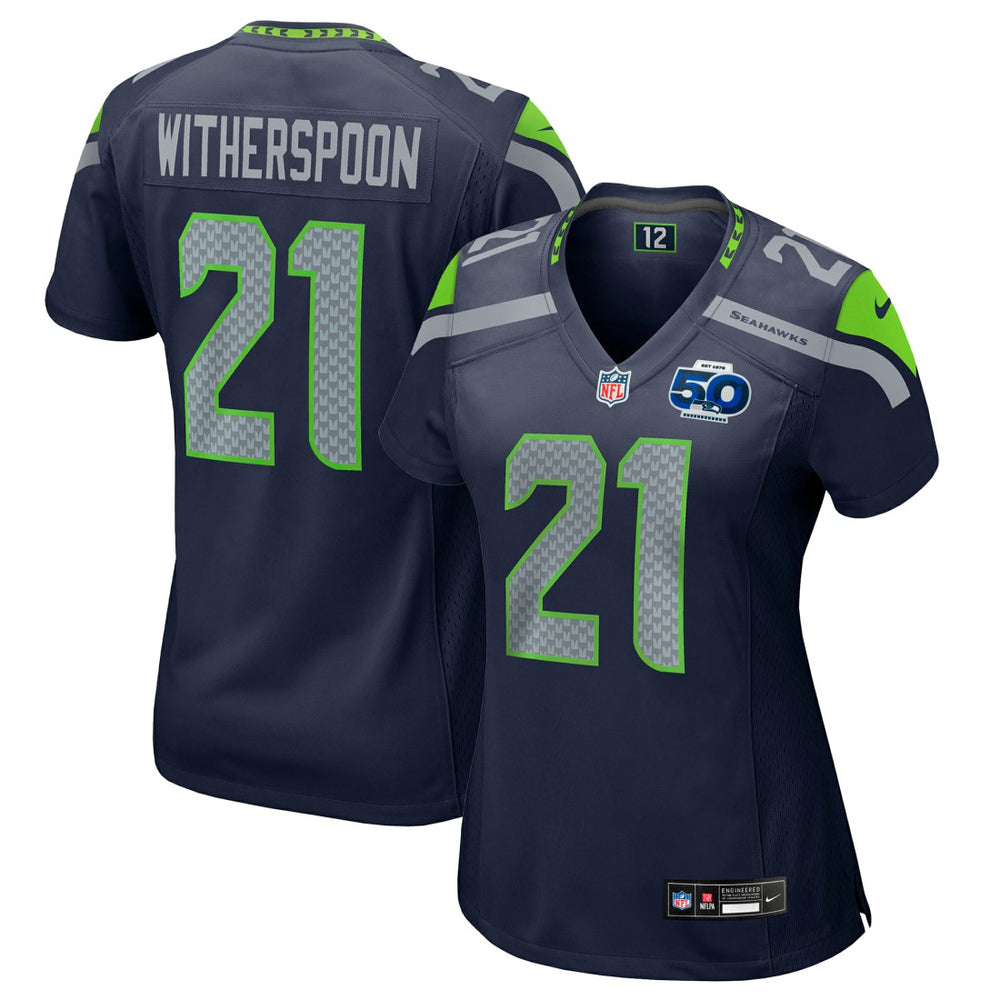 Nike Devon Witherspoon Seattle Seahawks Women's Team 50th Season Game Jersey College Navy
