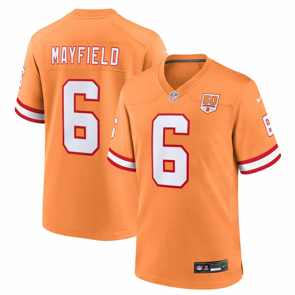 Nike Baker Mayfield Tampa Bay Buccaneers 50th Season Game Jersey Creamsicle