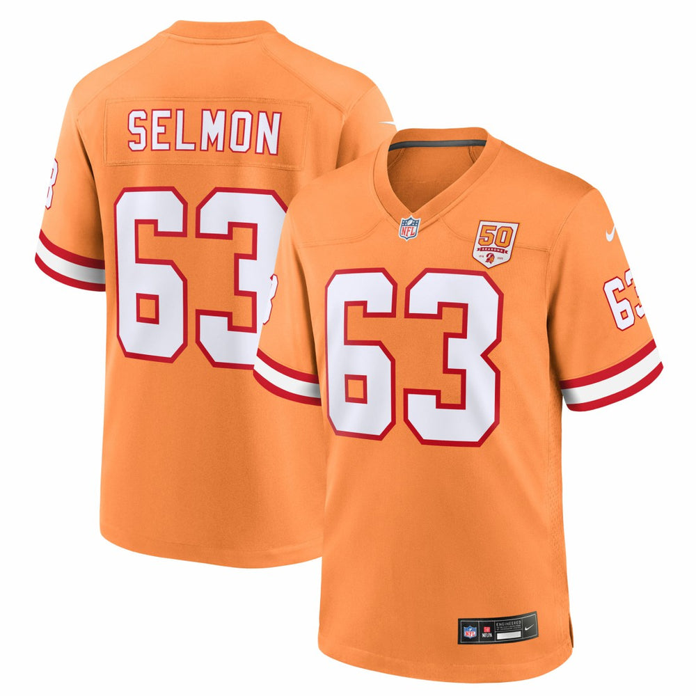 Nike Lee Roy Selmon Tampa Bay Buccaneers 50th Season Game Jersey Creamsicle
