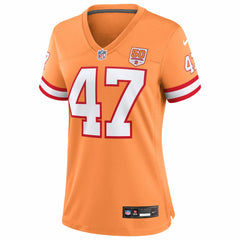 Nike John Lynch Tampa Bay Buccaneers Women's 50th Season Game Jersey Creamsicle