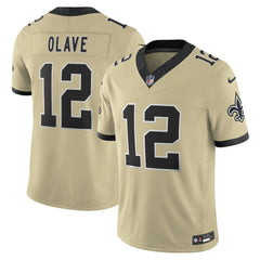 Nike Chris Olave New Orleans Saints Gameday Golds Alternate Vapor F.U.S.E. Limited Jersey Gold