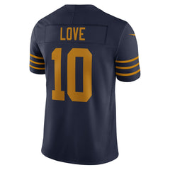 Nike Jordan Love Green Bay Packers The 1923 Classic Vapor F.U.S.E. Limited Jersey Navy