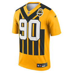 Nike T.J. Watt Pittsburgh Steelers Alternate 1933 Throwback Legend Player Performance Top Gold