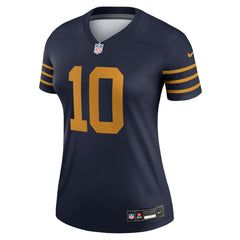 Nike Jordan Love Green Bay Packers Women's The 1923 Classic Legend Player Dri-FIT Top Navy