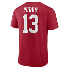 Brock Purdy San Francisco 49ers Player Icon T-Shirt Scarlet