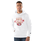 San Francisco 49ers Starter Vintage Pullover Hoodie White