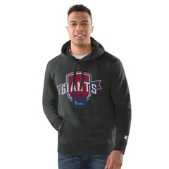 New York Giants Starter Vintage Pullover Hoodie Charcoal