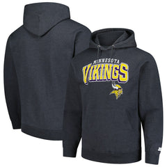 Minnesota Vikings Starter Vintage Pullover Hoodie Charcoal