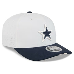 Dallas Cowboys New Era 2025 NFL Training Camp 9SEVENTY Adjustable Hat White/Navy
