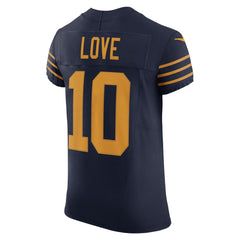Nike Jordan Love Green Bay Packers The 1923 Classic Vapor F.U.S.E. Elite Jersey Navy