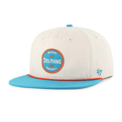 47 brand Miami Dolphins '47 Payson Captain Adjustable Hat Natural