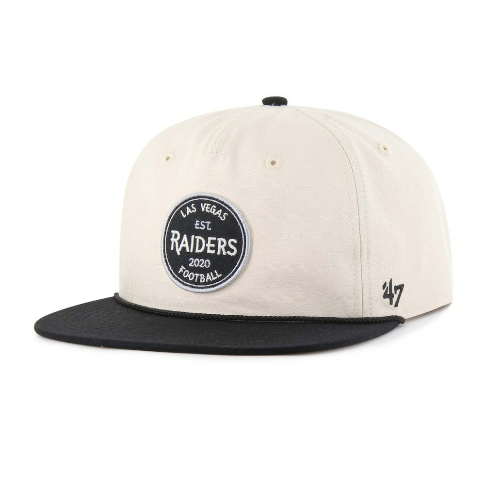 47 brand Las Vegas Raiders '47 Payson Captain Adjustable Hat Natural