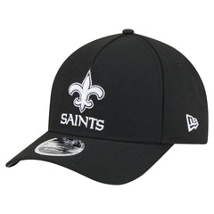 New Orleans Saints New Era Team Collection 9FORTY M-Crown A-Frame Adjustable Hat Black