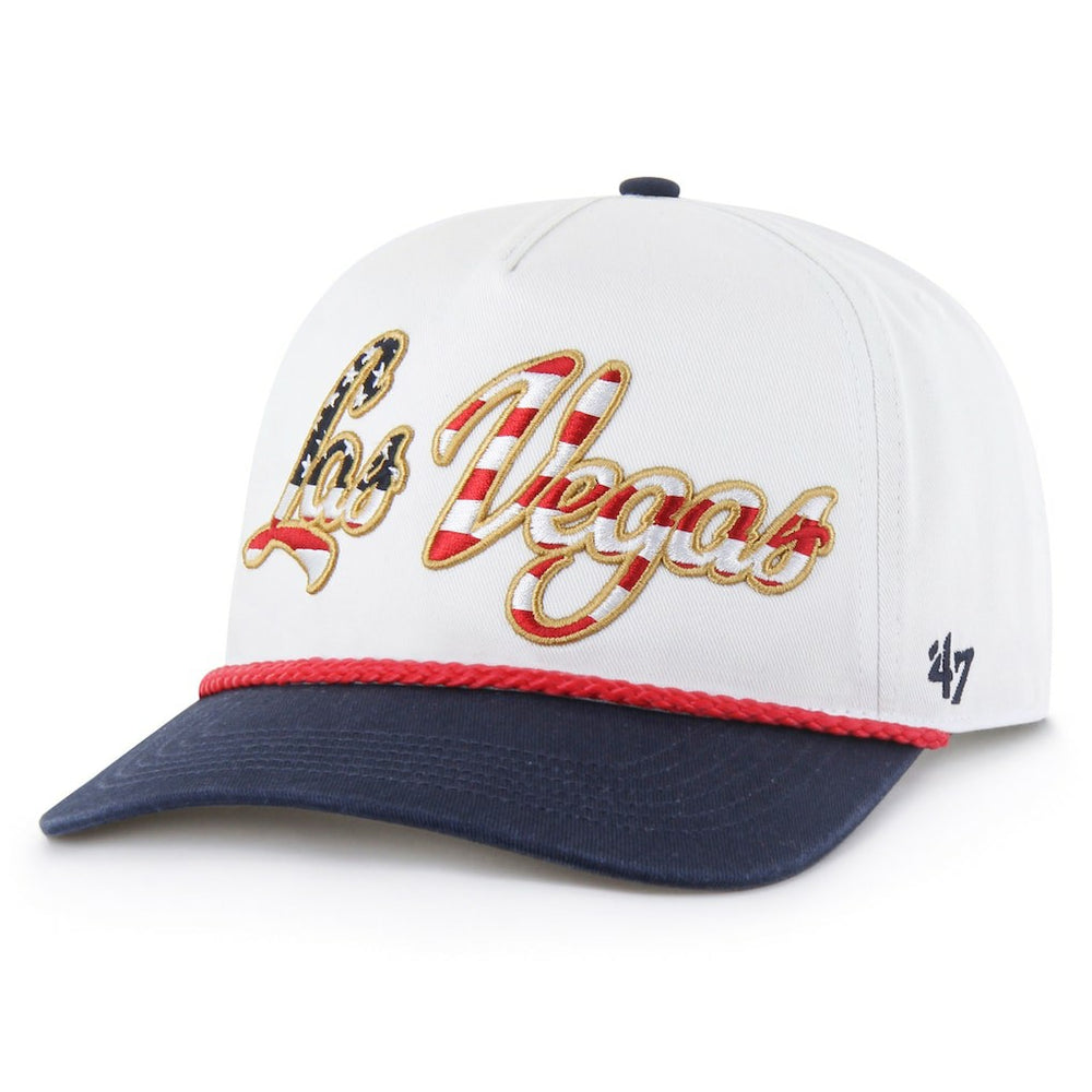 47 brand Las Vegas Raiders '47 Patriotic Overhand Hitch Adjustable Hat White