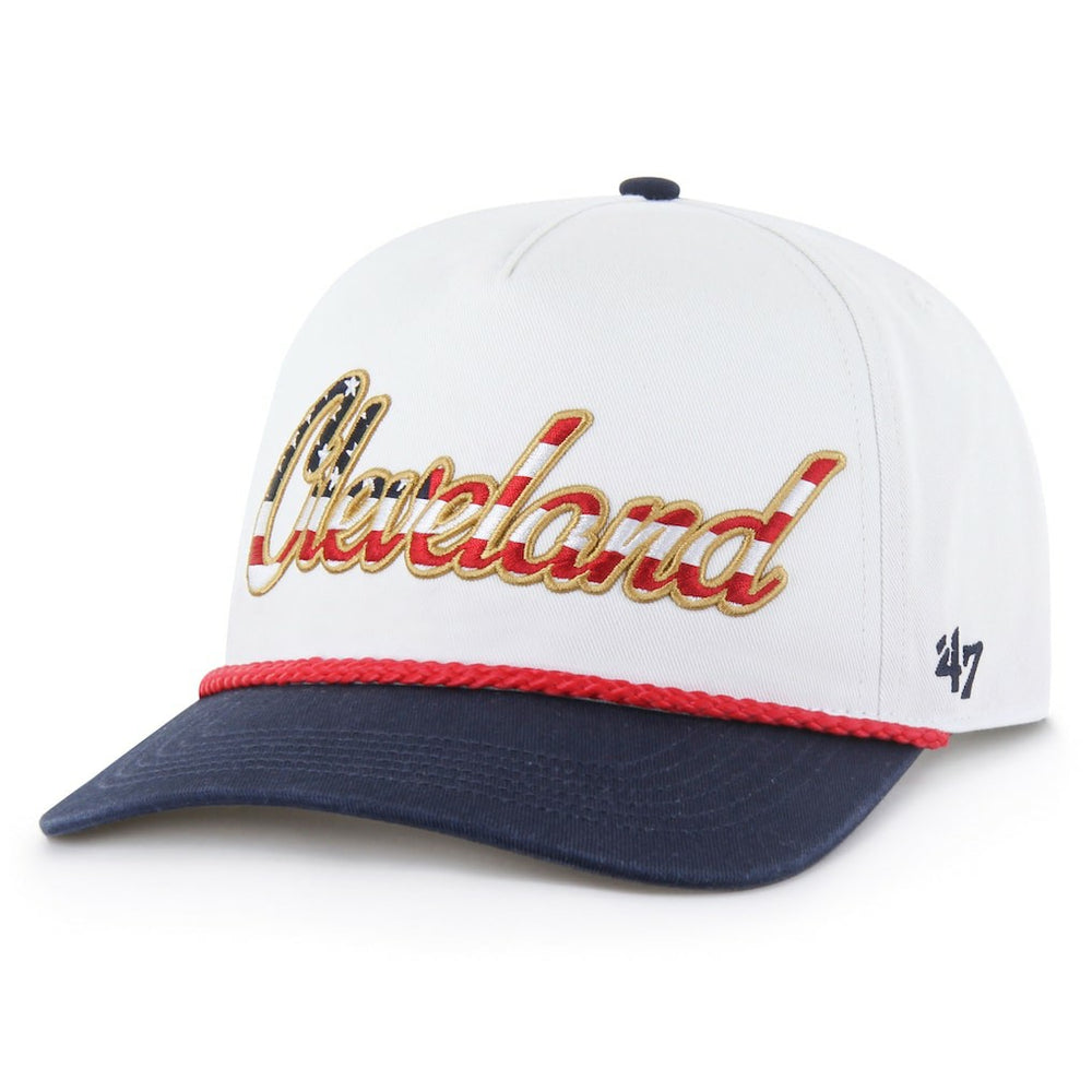 47 brand Cleveland Browns '47 Patriotic Overhand Hitch Adjustable Hat White
