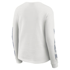 Dallas Cowboys WEAR by Erin Andrews Women's Graphic Waffle Long-Sleeve T-Shirt White