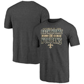 New Orleans Saints Vintage Tri-Blend T-Shirt Charcoal
