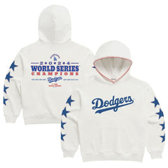 Los Angeles Dodgers Madhappy 2024 World Series Champions Star Pullover Hoodie - White - MLB Sale