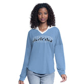 Memphis Grizzlies G-III 4Her by Carl Banks Women's Bench Player Oversized Long Sleeve Hooded Top Light Blue