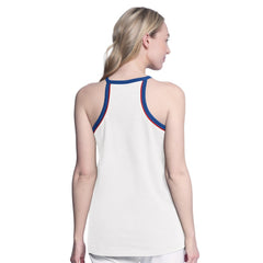 Philadelphia 76ers G-III 4Her by Carl Banks Women's Curveball Racerback Scoop Neck Slub Tank Top White