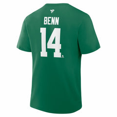 Jamie Benn Dallas Stars Fanatics Captain Authentic Stack Name & Number T-Shirt - Kelly Green - NHL 202531960