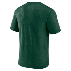 Milwaukee Bucks Announcer Tri-Blend T-Shirt Hunter Green