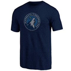 Minnesota Timberwolves Distressed Tri-Blend T-Shirt Navy