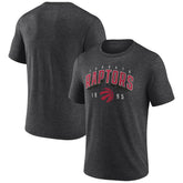 Toronto Raptors Backboard Tri-Blend T-Shirt Charcoal