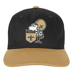 New Orleans Saints Outerstuff Youth True Retro Adjustable Hat Black