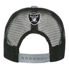 Las Vegas Raiders Youth Modern Fan Trucker Adjustable Hat White/Silver