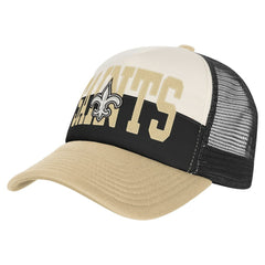 New Orleans Saints Youth Modern Fan Trucker Adjustable Hat White/Gold